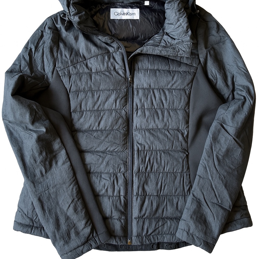 Calvin Klein Women’s Quilted Hooded Jacket – Black, Size M - Picture 3 of 4